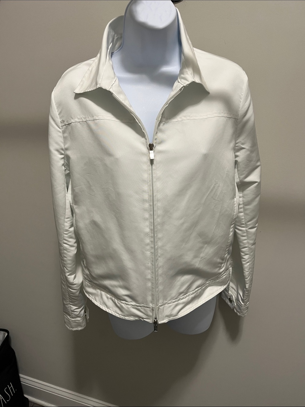 Ralph Lauren White Zip-Front Golf Jacket